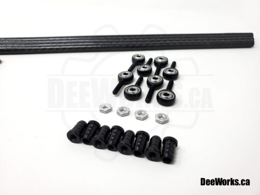 Carbon Fiber Strut Mounting kit for Drag Wing by DeeWorks