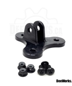 Black Anodized Aluminum Drag Wing Strut Mounting Bracket