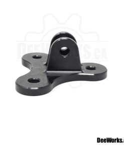 Black Anodized Aluminum Drag Wing Strut Mounting Bracket