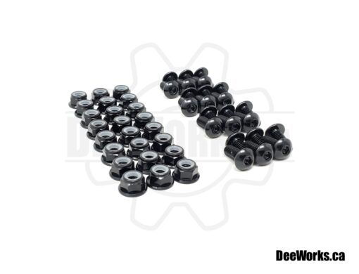 Black Anodized Aluminum Buttons Head Cap Screw