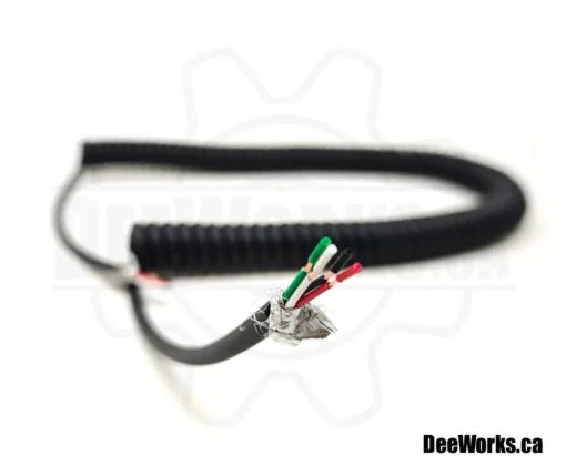 Coiled Cable for DIY Steering Buttons - 4x22AWG