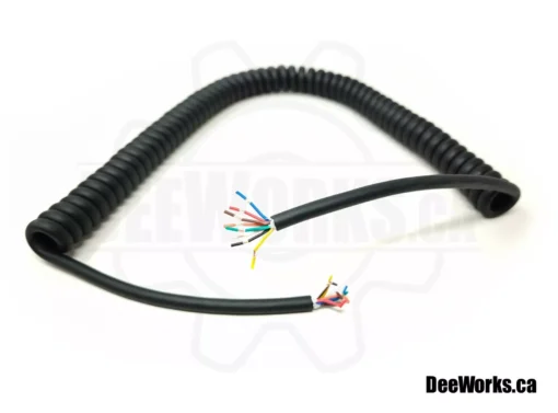 Coiled Cable for DIY Steering Buttons - 8x22AWG