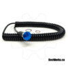Blue Mushroom Steering Push Buttons with Coiled Cable