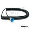 Blue Mushroom Steering Push Buttons with Coiled Cable