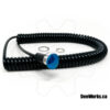 Blue Mushroom Steering Push Buttons with Coiled Cable